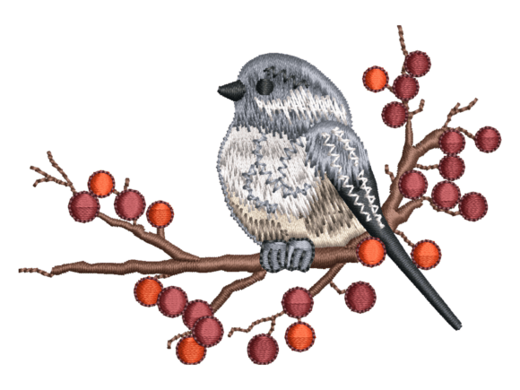 Blue Bird on Berry Branch Embroidery Review for Seasonal Projects