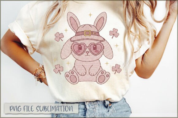 Bunny Leprechaun Embroidery PNG Review for Apparel Projects