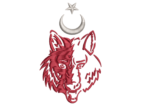 Crescent Moon Wolf Embroidery Review for Boutique Sweatshirts