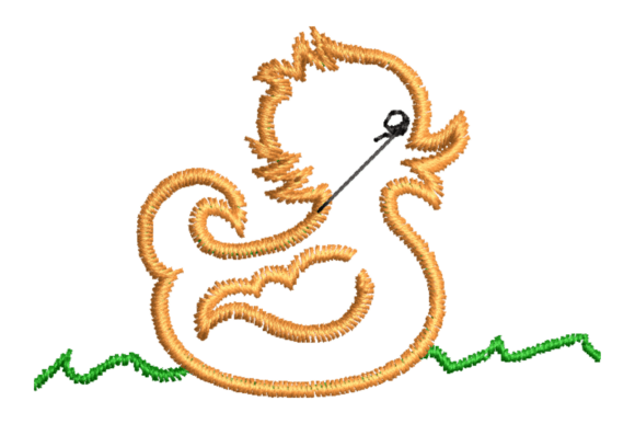 Cute Rubber Duck Embroidery Design Review for Boutique Sweatshirts