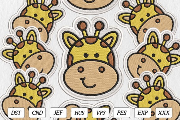 Cute Safari Giraffe Embroidery: A Seller’s Perspective