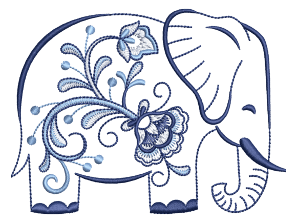 Floral Elephant Embroidery Design Review for Etsy Sellers