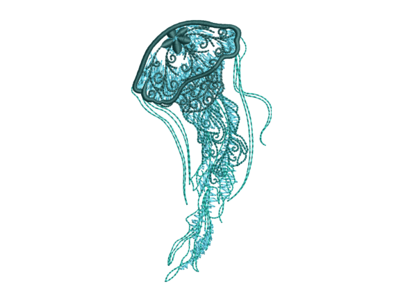 Lace Jellyfish Embroidery