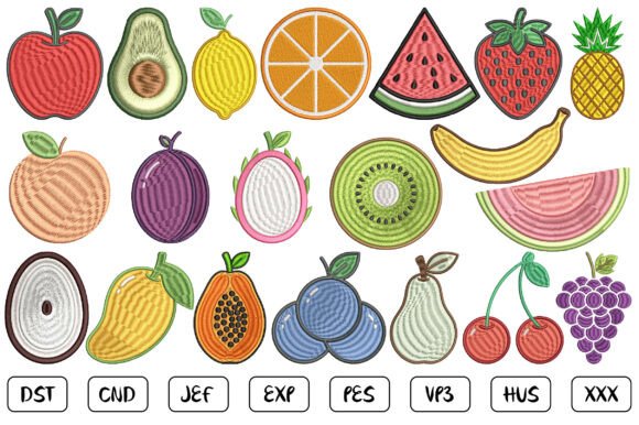 Mini Fruits Machine Embroidery Design Review for Sweatshirts
