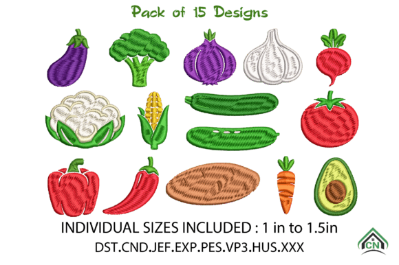 Mini Vegetable Embroidery Designs Bundle Review
