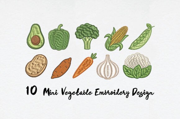 Mini Vegetable Embroidery Review for Apparel Projects
