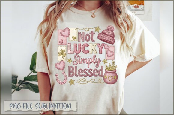 Not Lucky Simply Blessed Embroidery PNG Review for Craft Fairs