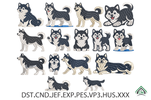 Siberian Husky Dog Embroidery Designs: A Designer’s Take