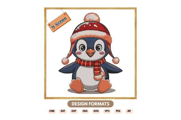 Winter Penguin Machine Embroidery Review for Apparel Projects