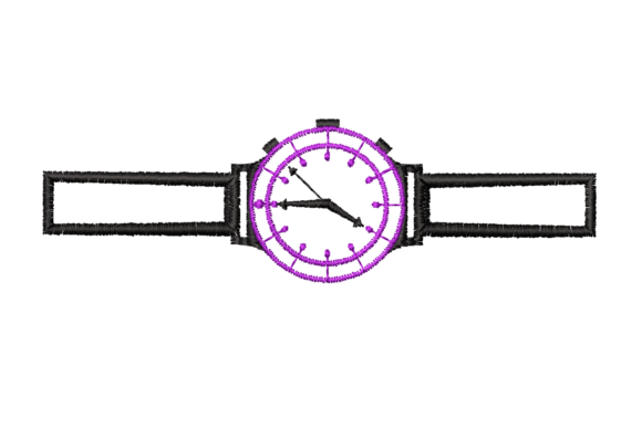 Wristwatch Machine Embroidery Design Review for Boutique Sweatshirts
